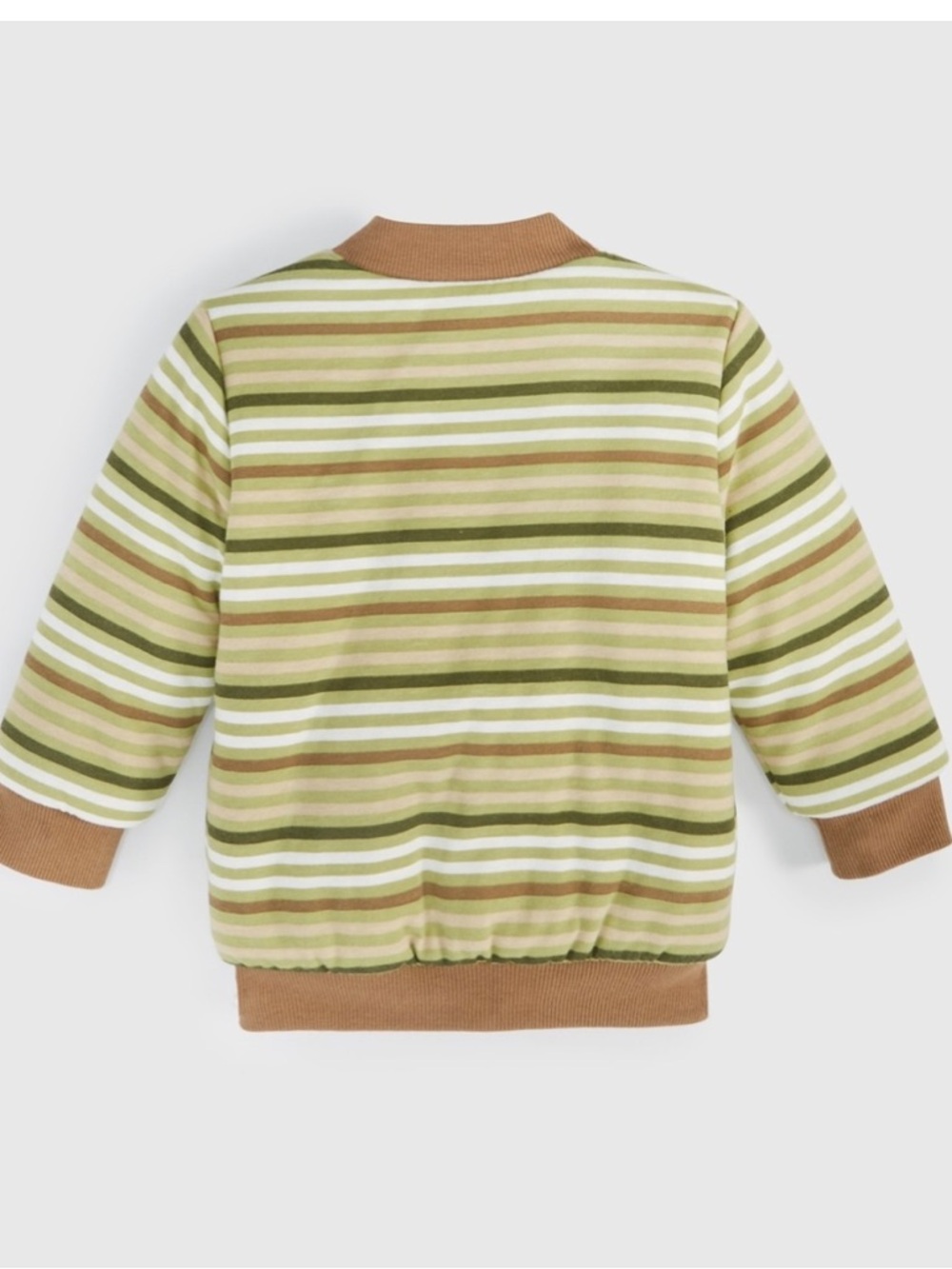 New! First Impressions Reversible Faux-Sherpa Jacket Baby Boy, Green, 6-9 month - Picture 2 of 10